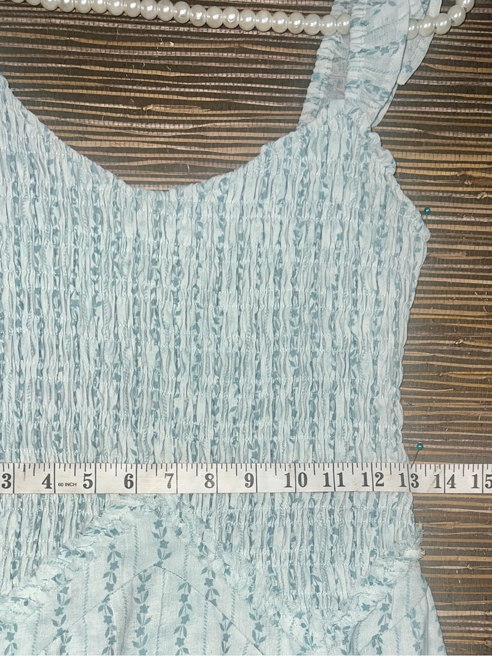NWT Moon River Smocked Ruffle Strap Midi Dress Small - Picture 11 of 16